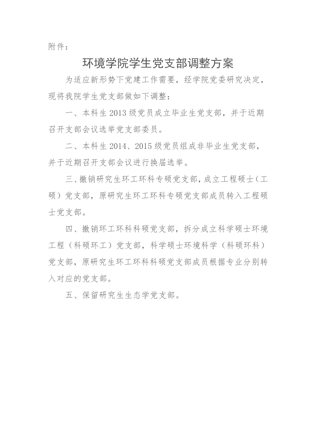 关于yl23455永利官网学生党支部调整的决定